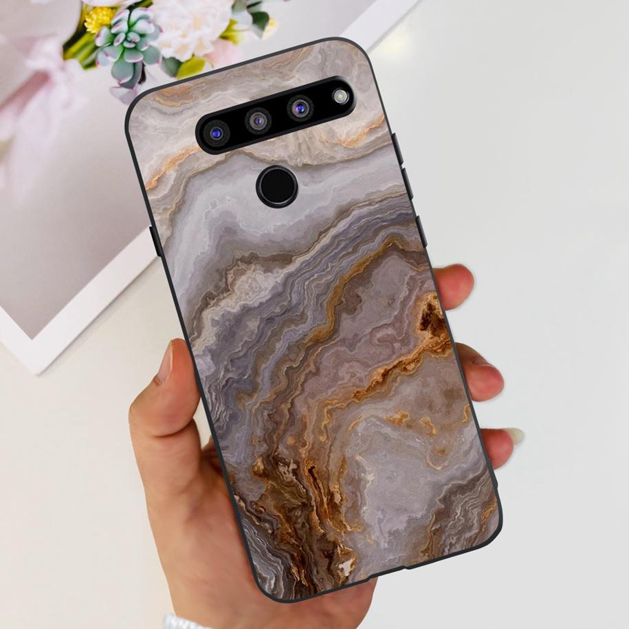 For LG V50 ThinQ 5G Case LM-V500EM Phone Cover Fashion Flower Butterfly Soft Silicone Back Cover For LG V40 V50s Thinq 5G Bumper