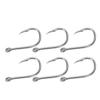 50Pcs Fishing Hook for Iseama Fish Hook Barbed Type High Carbon Steel with Hole for Outdoor Activity