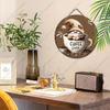 2D Flat Hanging Decorative Signs, Interior Wall or Door Decoration, Patterns Are Gnomes and Coffee, Interesting Gifts for Family and Friends
