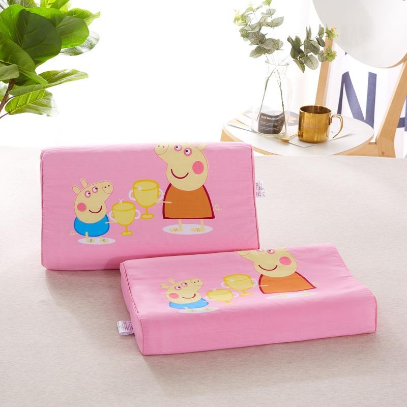Thai Children's Latex Pillow Natural Cartoon Pillow Core Baby Cotton Cover Pillow Kindergarten Neck Protection Baby Pillow