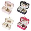 Jewelry Organizer Storage Case With Leather Material For Travel And Gift Use