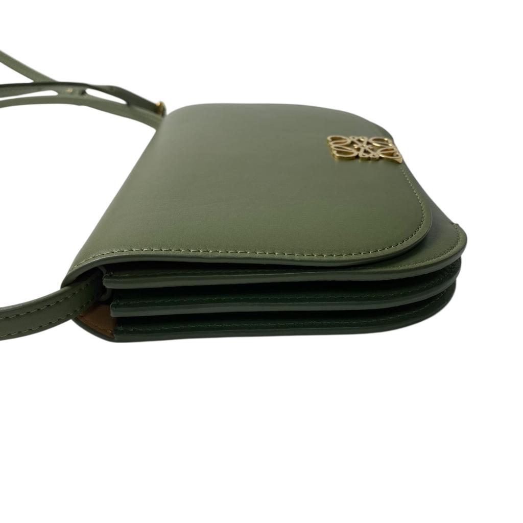 Used LOEWEShoulder Bag Green System Leather Women