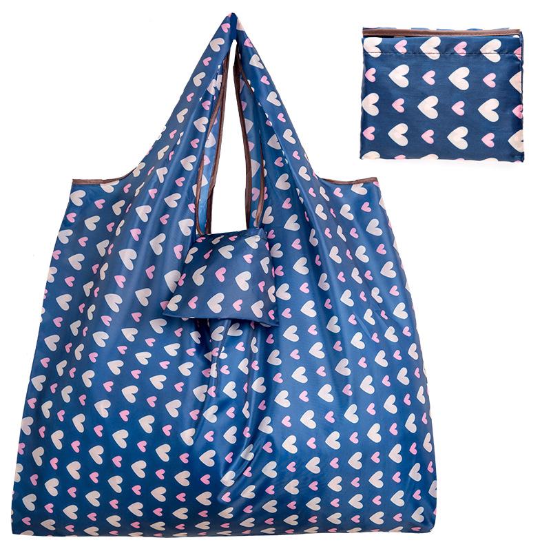 Large 210D Oxford Cloth Folding Tote - Portable, Durable Shopping & Storage Bag