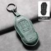 6 Buttons Leather Car Key Case Cover Shell For Xpeng X9 Anti-Scratch Car Key Protector Shell For Xiaopeng X9 Garnish Accessories