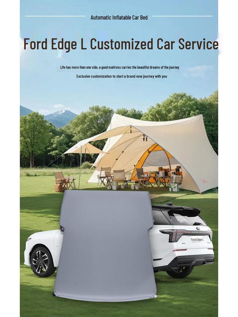 Ford Edge Automatic Inflatable Car Mattress: Rear Seat Sleeping Pad for Seven-Seater SUV