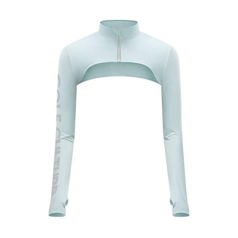 

Женская шаль для гольфа Ice Silk с защитой от ультрафиолета – прохладный и дышащий летний топ Large светло-синий