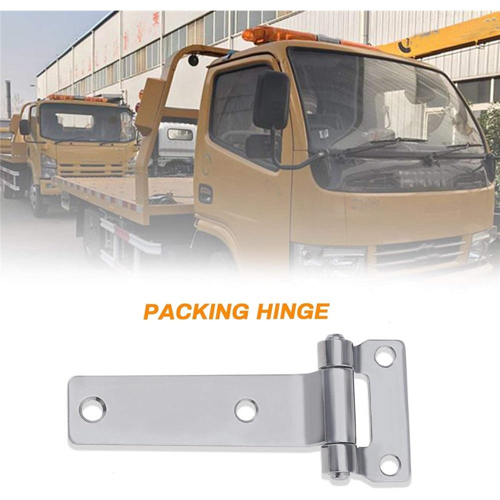  2 Piece T-Container Hitch Highly Polished Solid Forged 304 Stainless Steel T-Hitch 135x58mm For Trucks Vans RVs Trailers Accessories