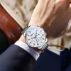 CHENXI New Man Watch Fashion Business Multi-functional Steel Bracelet Quartz Wristwatches Men Chronograph Luminous Calendar