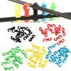 20pcs S Style Brake Cable Clips for Bicycle MTB Rotatable Line Hose Guide Line Hook Pipe Buckles For Cycling Accessories