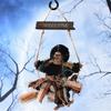 Party Decoration Halloween Hanging Ghost Home Door Bar Club Decor Witch Dolls Haunted House Props