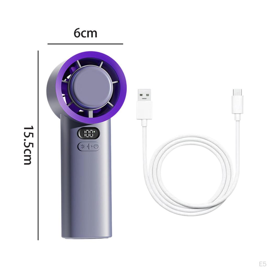 Compact Rechargeable Handheld Fan with Variable