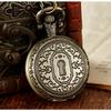 Exquisite Bronze Pocket Watch with Small Heart-shaped Spider Web Shell Watch Necklace, Small Pocket Watch, Gift Pocket Watch Pendant Pocket Watch