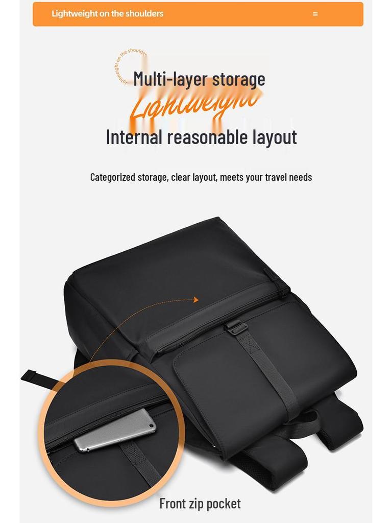 Men's Cross-Border High-Capacity Multifunctional Backpack, Attachable To Suitcase