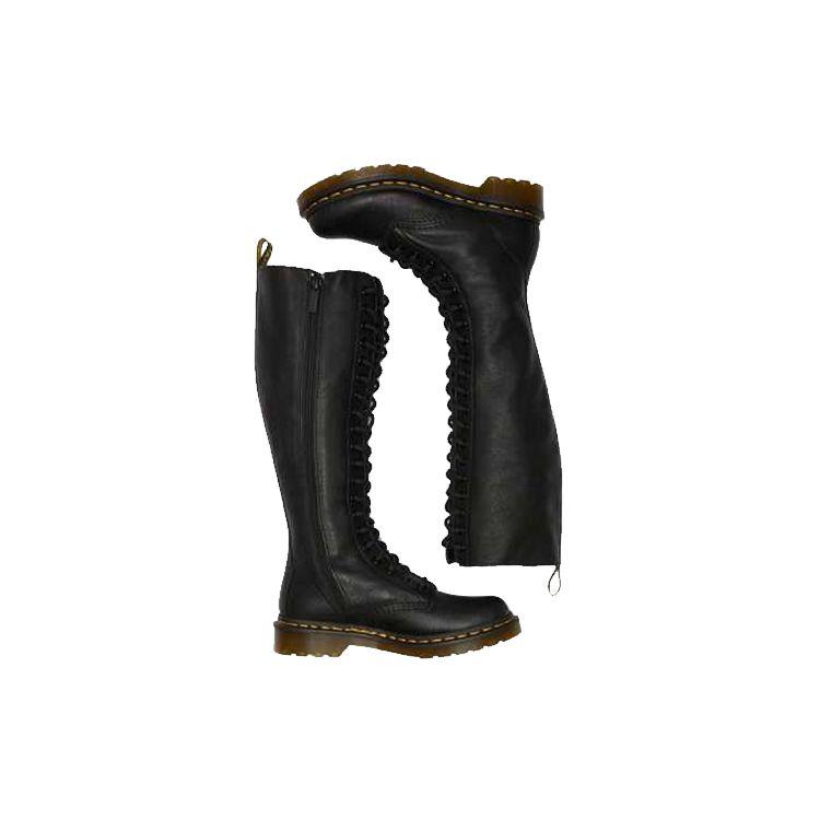 Dr. Martens 1B60 Kožené Jednoduché Jednobarevné Vysoké Boty Dámské boty Černé 23889001