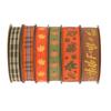 Party Decorative Pumpkin Maple Leaf Ribbon, Thanksgiving Harvest Decorative Gift Wrapping Fall Ribbon