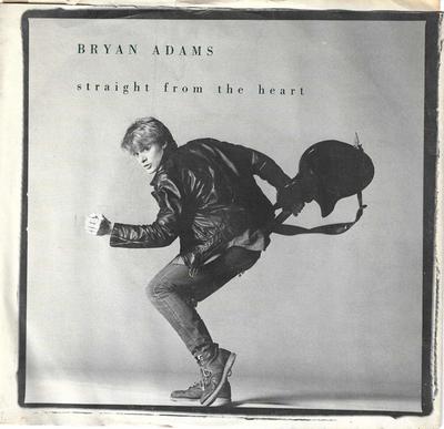 7inch Record BRYAN ADAMS - Straight From The Heart AM2536 A&M Records 1983 US Rock Used