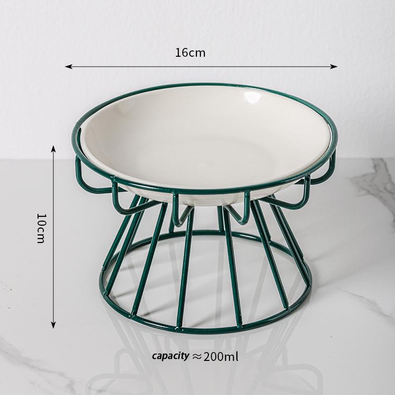 Keramická zvýšená miska pro mazlíčky Jídlo Voda Pamlsky Pro Kočky A Psa Kočičí Stojanová Miska Psí Potřeby Venkovní Krmení Pítka Příslušenství