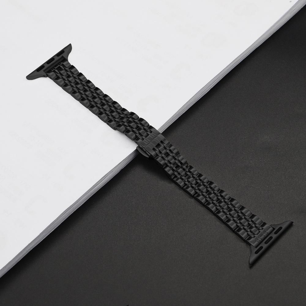 Seven-Bead Stainless Steel Slim Waist Band for Apple Watch Models 9-5, Ultra 2