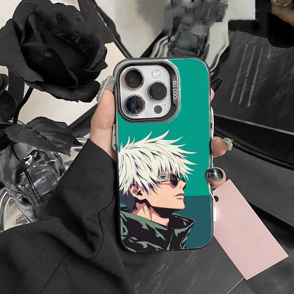 Jujut-su I-Ichiji S-Kaisen Handyhülle Für IPhone 16 17 15 14 12 13 Pro Max Schwarze Farbe Stoßfeste Hülle
