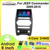 For JEEP Commander 2005-2010 Navigation GPS Android Car Radio Multimedia Player Stereo wifi+4G Carplay Auto Video