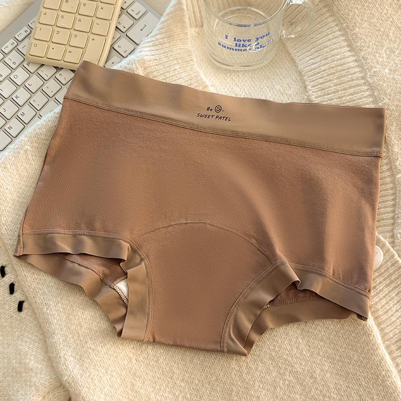 Ladies Spring Cotton 10A Antibacterial Extended Crotch Comfortable Mid Waist Flat Angle Briefs