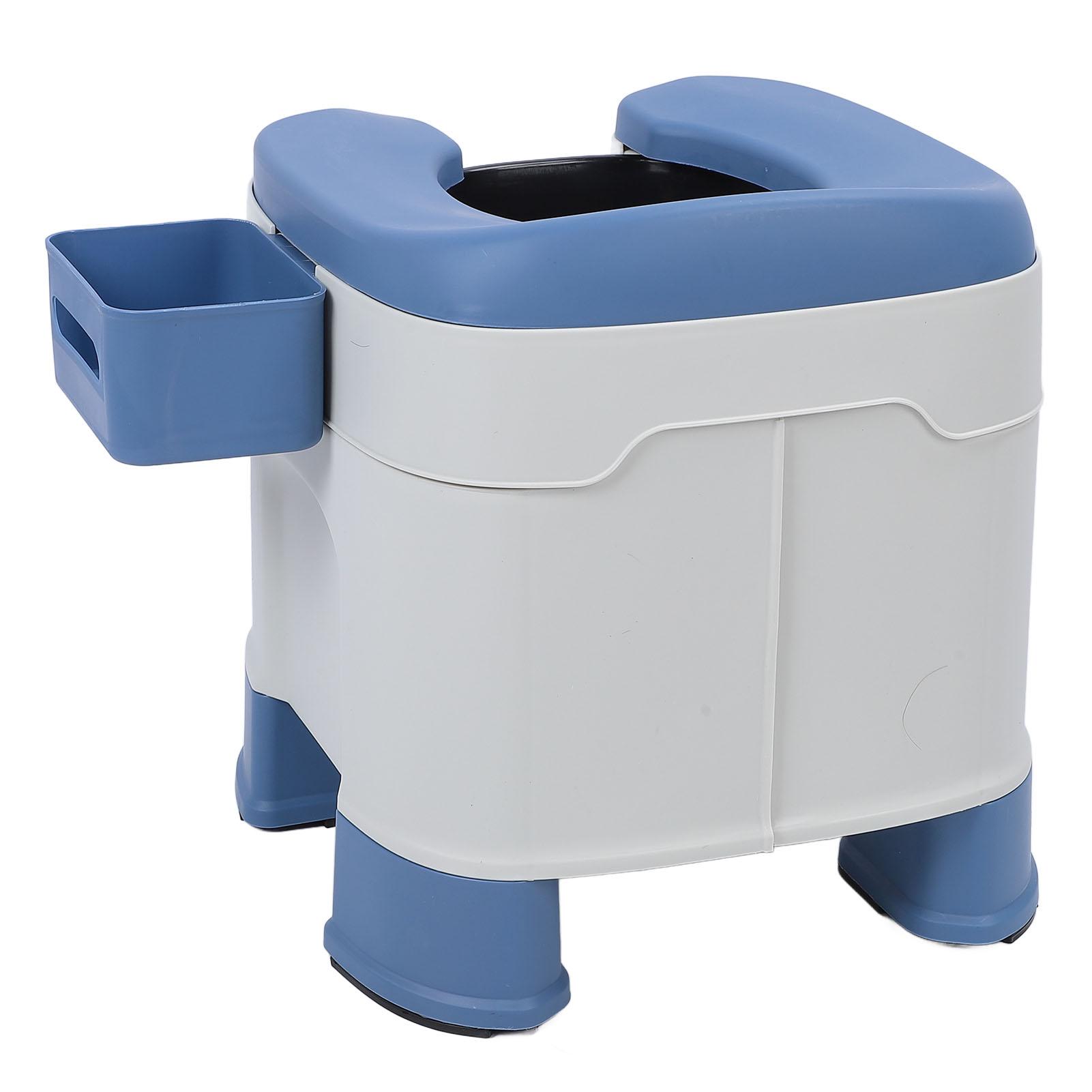 Potty Chair for Seniors Bedside Commode Shower Chair Commode Toilet Chair with   Inner Bucket Tissue Box