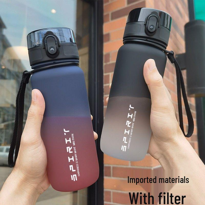 2025 Gradient Large Capacity Portable Water Bottle for Students - Unisex Fitness Cycling Companion
