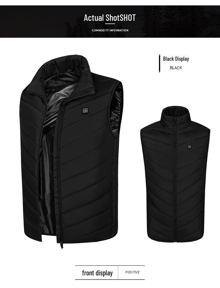 Unisex Smart USB Heated Vest - Electric Warm Cotton Down Coat