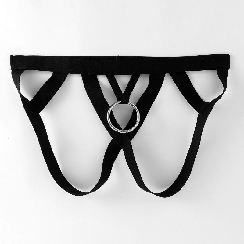 Cookring Underwear Crotchless Jockstrap Thong Men Lingerie Open Butt Sissy Panties  String Homme Bikini Briefs Gay Underwear