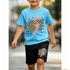 Funny 67 Printed 11 Colors Kids T-shirt and Shorts 2 Piece Set Summer Home Outdoor Casual Outfit for Boy and Girl's T-shirt Sports Set