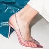 Fashion Clearance!!! Fashion Women Pumps Sandals Summer Sexy Slingback High Heels Rhinestones Elegant Pointed Toe Party Wedding Shoes