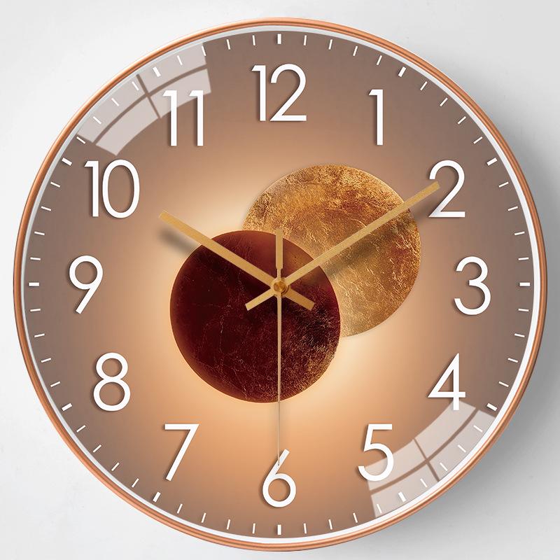 12-Inch Minimalist Light Luxury Wall Clock - Silent Decorative Clock for Home, Living Room or Bedroom