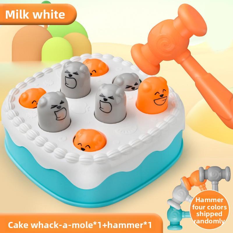 Whack-A-Mole Game Cake Shape | Whack Mole Game for Toddler | Toy for 3 Years Old & Up | Whack-A-Mole Hammering Pounding Toy белый