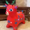 Children's Extra Large Inflatable Bouncy Horse Toy – Thick Stable Fawn Ride-On with Music and Cartoon Unicorn Design