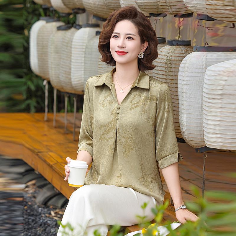 New Summer Arrival: Age-Reducing Chinese-style Blouse for Middle-Aged & Elderly Women