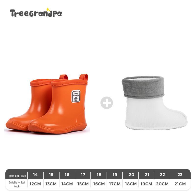 Children's Non-slip Lightweight Mid-calf Rain Boots - Soft Sole for Boys and Girls