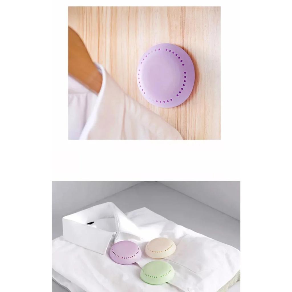 HOMZY 10pcs Toilet Air Deodorant Solid Round Fisher Aromatherapy Fragrance Lasting Deodorization Toilet Bedroom Wardrobe Car Home