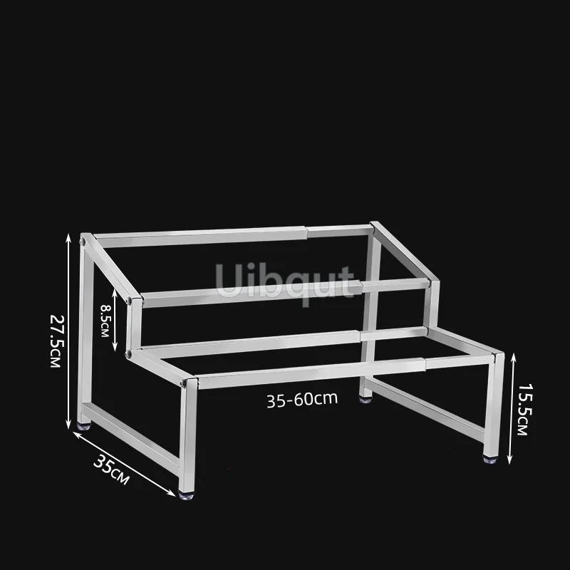 GN pan rack Retractable Seasoning Holder Bracket Stainless Steel Spice Rack Kitchen Seasoning Container Box Holder tray basin