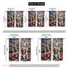 2pcs,2D Plane Printing Curtains Christmas Dogs Tree Snow (2) Polyester (without Rod) Holiday for Various Room Types