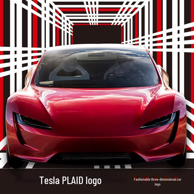 Tesla Model 3/3+/Y/S/X Rear Tail Logo 3D Sticker Modification Accessory