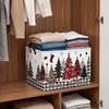 Cartoon Snowman Clothes Storage Bin Large Capacity Toys Organizer Box  Kitchen