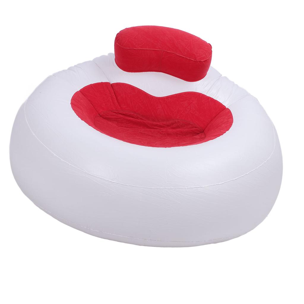 Inflatable Chair Comfortable Supportive Heart Shape Decorative Plush Chair for Bedroom Living Room