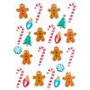 Gingerbread Epoxy Stickers from 0.9 To 2.8 Cm 24 Pieces