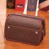 Cartera de piel sintética para hombre, tarjetero para teléfono, monedero informal con cinturón colgante