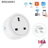 Graffiti Smart WiFi Socket 16A with Power Measurement, AI Voice & Mobile Control, UK Plug