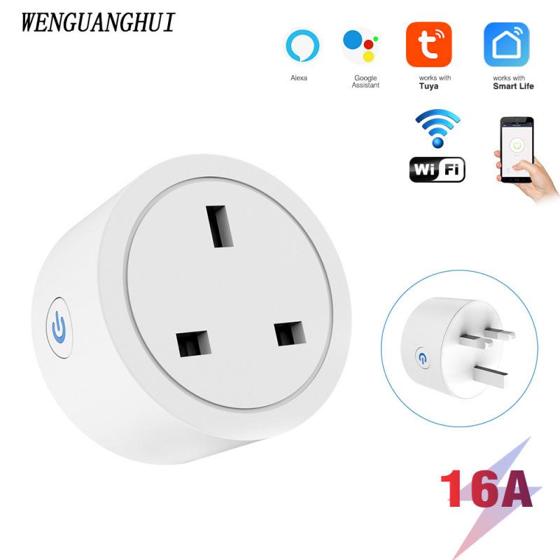 Graffiti Smart WiFi Socket 16A with Power Measurement, AI Voice & Mobile Control, UK Plug