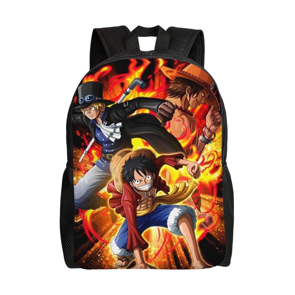 One Piece Casual Backpack Sports Student Hiking Travel Luffy Zoro Sanji Daypack for Men Women College Shoulder Bag