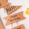 Rustic Forest Birthday Cake Decoration Insert Card