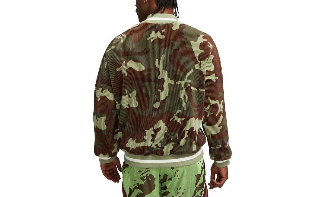 Nike Jackets Men's Oil Green Baseball Collar Moderate Other DX0424-259