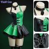 Kim Shego Cosplay Costume Halloween Christmas Role Play Party Comic Women Size S-XL Sexy Spicy Girl Leather Skirt